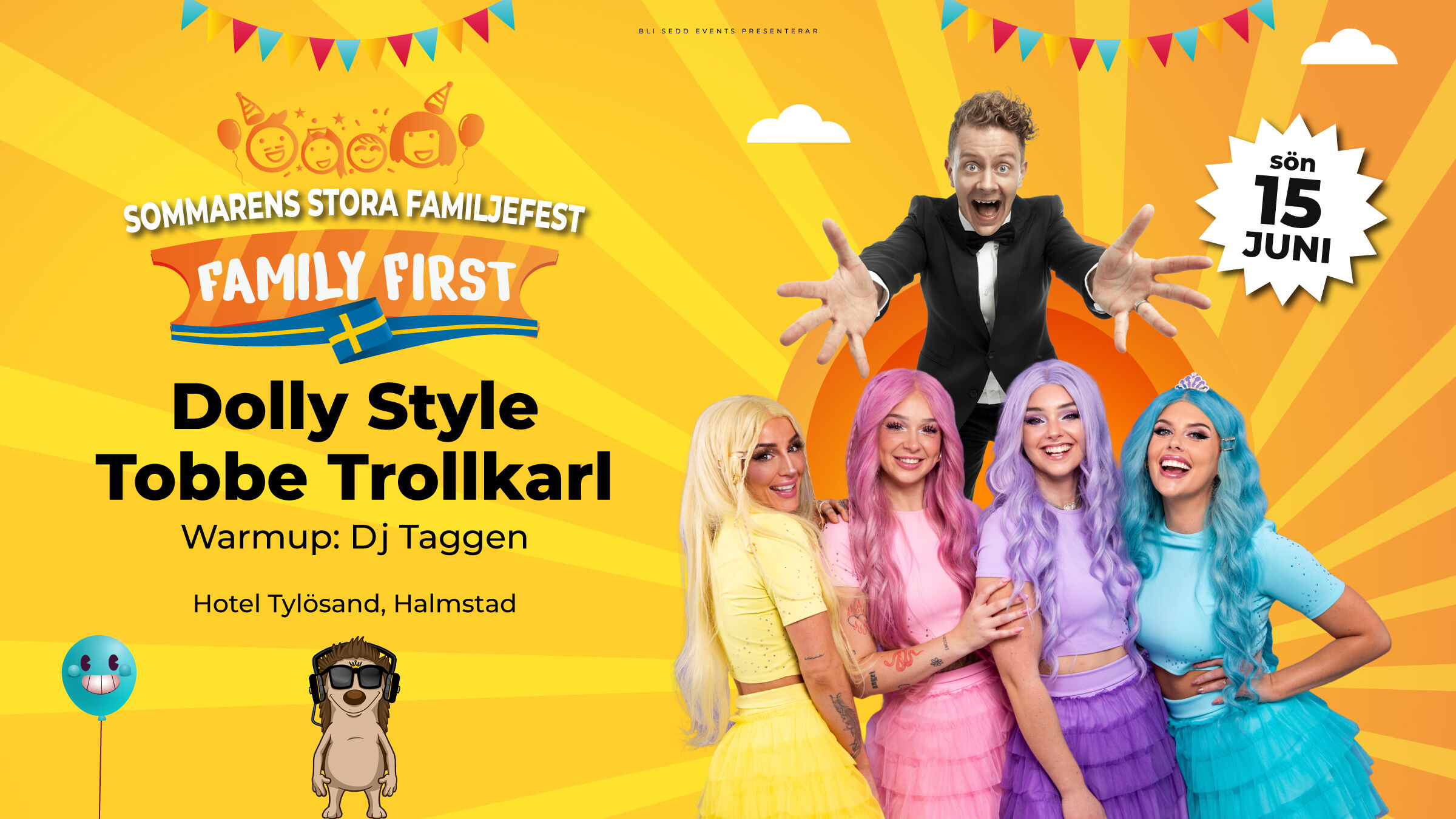 Barnkonsert på Solgården med Dolly Style och Tobbe Trollkarl